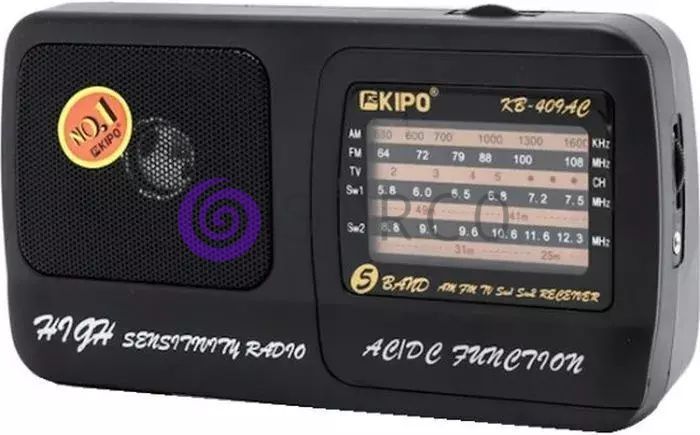 Бездротовий акумуляторний FM-радіоприймач KIPO KB409AC (211) 11k03p146 фото