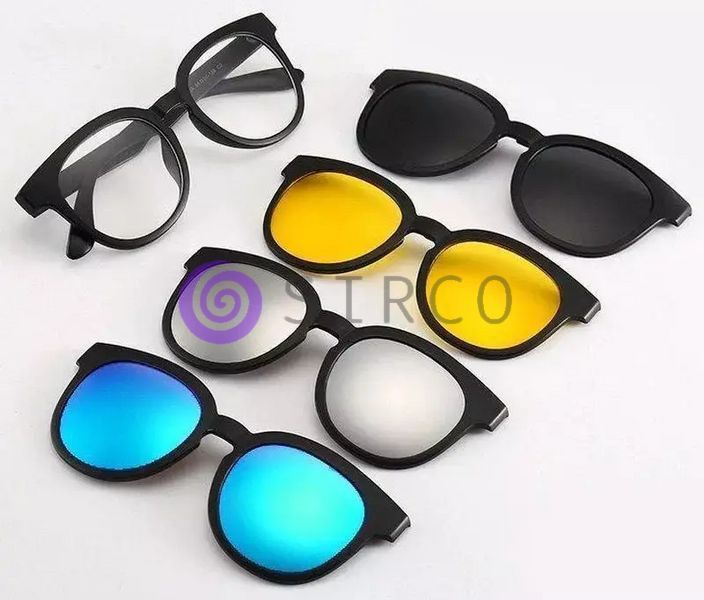 Сонцезахисні антиблікові окуляри з набором лінз Magic Vision 5в1 02k03p030 фото