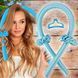 М'які бігуді з шпилькою (ободок для локонів, шовкова) Блакитний 07k03p012v5 фото 1