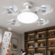 Стельова LED лампа з вентилятором AY1053 E27, пульт ДК, 4 вентилятори, 3 режими світла, біла (626/1569) 01k07p211 фото 1