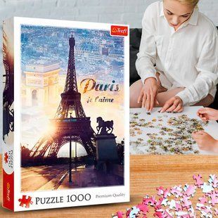 Пазлы большие (1000 элм.) &ndash; "Париж на рассвете" / Trefl 10394 (SB) 03k19p269 фото