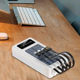 УМБ Power Bank ViaKing із сонячною панеллю 50000 mAh Білий/H-4 11k12p011v1 фото