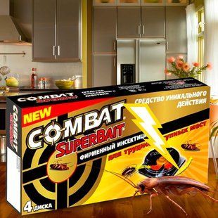 Пастка для знищення тарганів Combat Superbait 6 шт. (2020) 01k11p045 фото