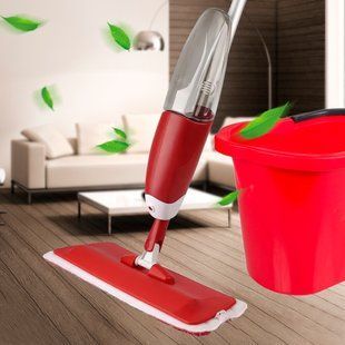 Універсальна швабра-розпилювач для миття підлог Healthy Spray Mop Червона 01k02p031v2 фото