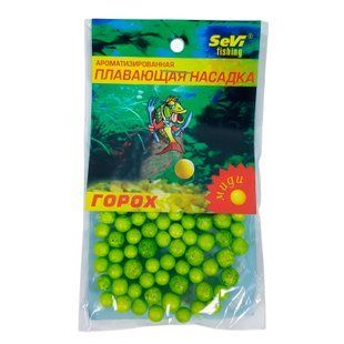 Ароматизована плавуча насадка з пінопласту SEVI fishing Горох 02k04p121v3 фото
