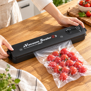 Вакууматор, кухонный вакуумный упаковщик продуктов Vacuum Sealer Черный (X26) 10k01p035v3 фото