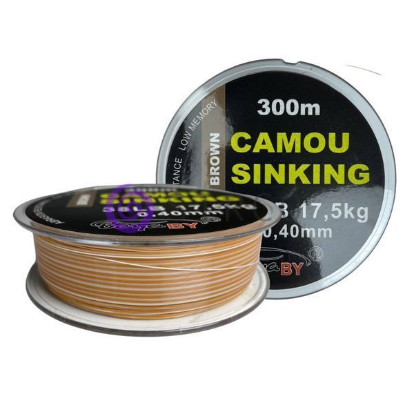Нейлоновая леска для рибалки BoyaBY Camou Sinking 0,4mm 17,5kg 38LB 300m Бежевий 02k04p176v1 фото