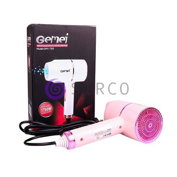 Компактный дорожный фен GEMEI GM-1785 (211) 07k03p030 фото