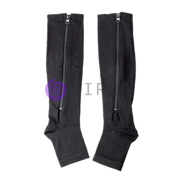 Компресійні гольфи від набряклості ніг Zip Sox на блискавці (чорні M) 06k03p061v2 фото