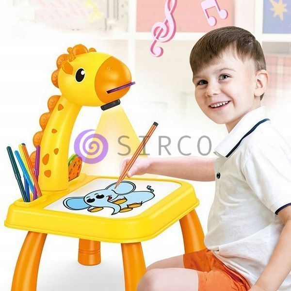 Столик проектор для рисования со слайдами Projector Painting, Желтый / Детский столик для рисования (509/3459) 03k12p370 фото