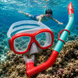 Набір для снорклінгу Bestway 24032 Hydro-Swim/Explora 2в1 &mdash; маска для плавання + трубка, дитячий 7+ Червоний (AT) 02k10p506v2 фото 1