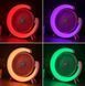 Настольный аккумуляторный вентилятор с RGB подсветкой A3 поворотный 180&deg;, USB, 3 скорости, Голубой (AX) 01k07p191v3 фото 6