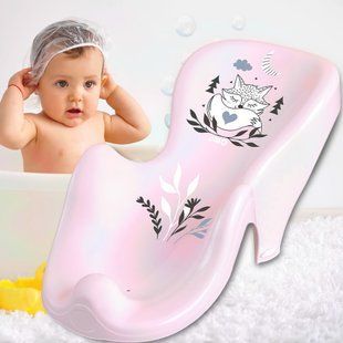 Протиковзка Гірка для купання "Plus baby" Маленька лисичка (Рожевий)/PB-LIS-003-130/SB 03k20p077v1 фото