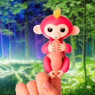 Интерактивная игрушка "Обезьянка" Fingerlings розовый 03k05p177 фото