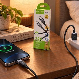 Зарядний кабель HOCO X109 USB-A &ndash; Type-C 3A 1 метр для смартфона, планшета та повербанка(X06) 11k06p477 фото