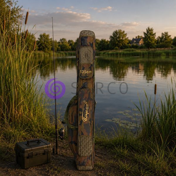 Чохол сумка BoyaBY HL Rod Bag 135 см для рибальських вудилищ Камуфляж осінній ліс (988) 02k04p525v1 фото