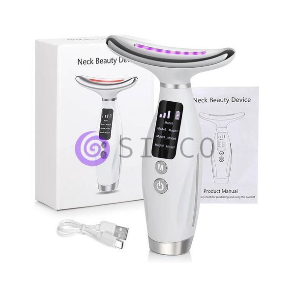 Пристрій для догляду за обличчям і шиєю з мікрострумами Neck Beauty Device 4581(509/4581)  07k02p149 фото