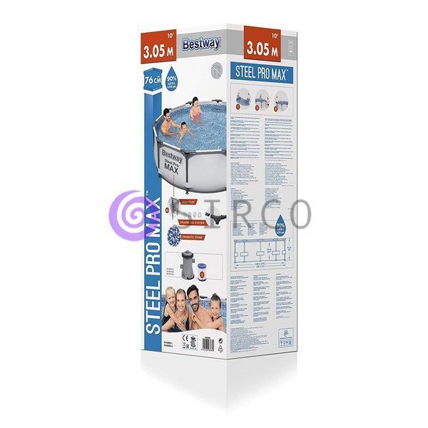Каркасний сімейний круглий басейн BESTWAY 56408 4678л (LM) 02k12p050 фото