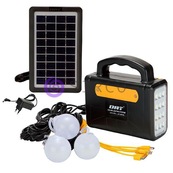 Сонячна електростанція переносна Solar Power Light System AT-9006A 11k12p020 фото
