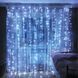 Новогодняя уличная гирлянда Xmas Водопад прозрачный провод 480 Led диодов крупные диоды 3*2м Синий 12k01p024v2 фото 2