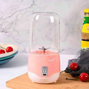 Мини блендер для смузи и коктейлей Portable JUICER XL-180 400 мл, Розовый/205 10k01p212v3 фото