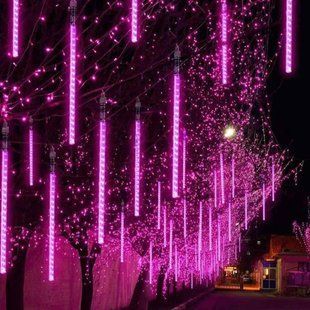 Гирлянда Метеоритный дождь &laquo;Тающие Сосульки&raquo; LED, Метеор 50 см розовая (EM) 12k01p026v3 фото