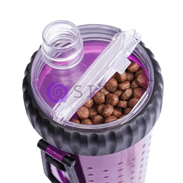 Dexas Snack-Duo Бутылка Двойная 480 Мл Для Воды И Корма Или Лакомства Фиолетовый/205 05k05p037v3 фото