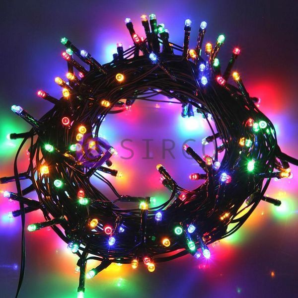 Уличная гирлянда Xmas Нить 600 LED (на коробке 800 led) Зеленый провод 40 метров Мультик 12k01p082v4 фото