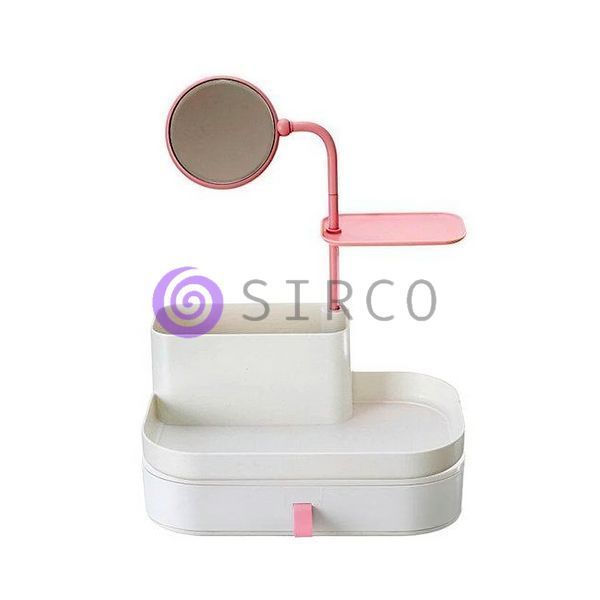 Органайзер для косметики с зеркалом Cosmetic rack with mirror White(212) 07k04p016 фото