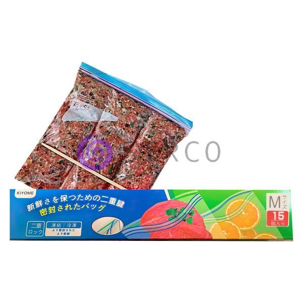 Пакеты для замораживания продуктов и фасовка с зип замком M (15 шт) 180х205 мм 10k12p007v1 фото