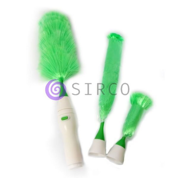 Електрична щітка для пилу з обертальною насадкою Go Duster 3 в 1, щітка для легкого прибирання, Зелений (YAB) 01k02p472 фото