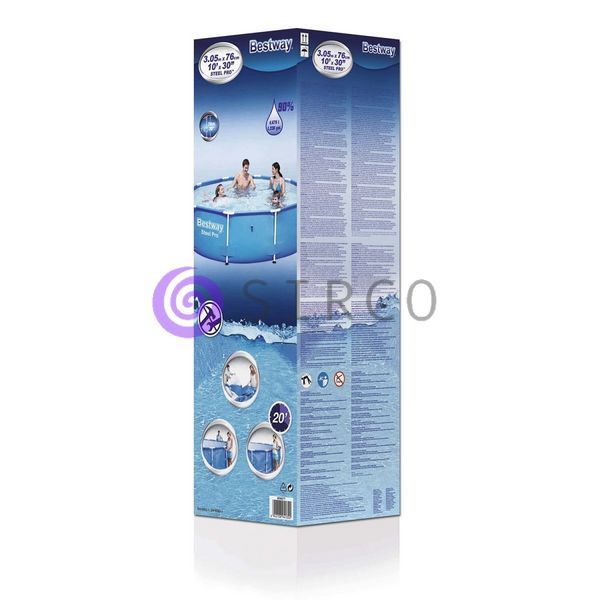 Каркасный круглый бассейн с фильтром в комплекте BESTWAY 56679 4678л 02k12p049 фото