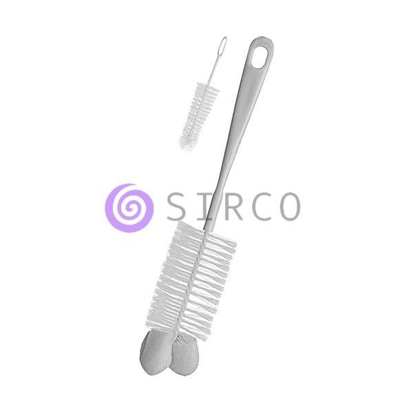 Йоршики для пляшок і сосок з губкою "BabyOno" сірий 720/2 03k17p256v2 фото