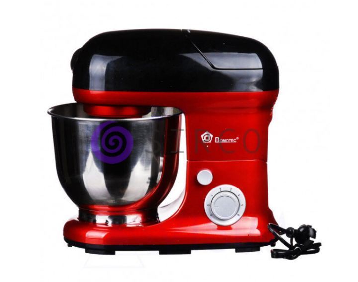 Планетарний міксер тістоміс c чашею 5 л Domotec MS-1368 1200W Red 10k01p172 фото