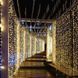 Новогодняя уличная гирлянда Xmas Водопад прозрачный провод 480 Led диодов крупные диоды 3*2м Теплый белый 12k01p024v3 фото 3
