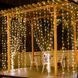 Новогодняя уличная гирлянда Xmas Водопад прозрачный провод 480 Led диодов крупные диоды 3*2м Теплый белый 12k01p024v3 фото 1