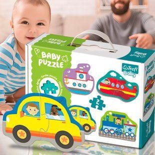 Детские развивающие большие пазлы Trefl "Baby Classic" - Транспорт и профессии (36075) (SB) 03k19p351 фото
