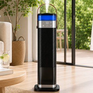 Обертовий тепловентилятор Portable Fan Heater HQN218-28QD зі зволожувачем, охолодження, 20 м&sup2;(626/1366) 01k07p209 фото