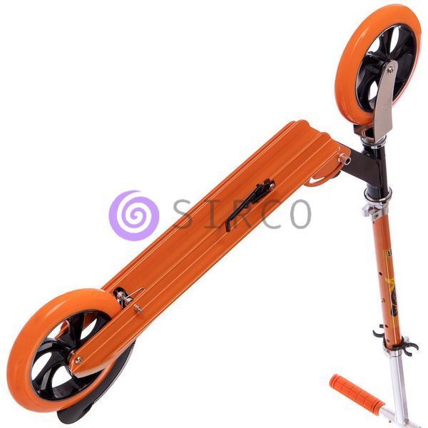 Дитячий міський складний самокат з регульованим кермом та підставкою Scooter Sport Помаранчевий (ARSH) 13k01p016v3 фото
