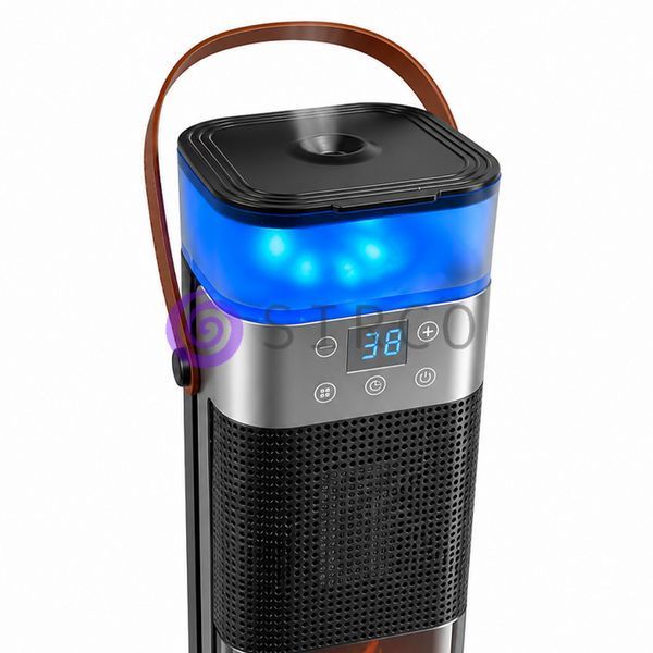 Обертовий тепловентилятор Portable Fan Heater HQN218-28QD зі зволожувачем, охолодження, 20 м&sup2;(626/1366) 01k07p209 фото