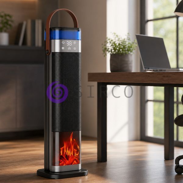 Обертовий тепловентилятор Portable Fan Heater HQN218-28QD зі зволожувачем, охолодження, 20 м&sup2;(626/1366) 01k07p209 фото