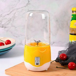 Мини блендер для смузи и коктейлей Portable JUICER XL-180 400 мл, Желтый/205 10k01p212v2 фото