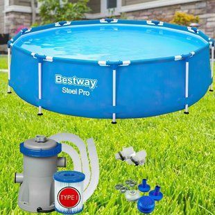 БАСЕЙН КАРКАСНИЙ BESTWAY 6473Л 366*76 СМ З ФІЛЬТРОМ 02k12p047 фото