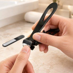 Набір для манікюру 2PCS Nail Clipper AND ES-02A кусачки та металева пилка з нержавіючої сталі (X05/5747) 07k05p136 фото