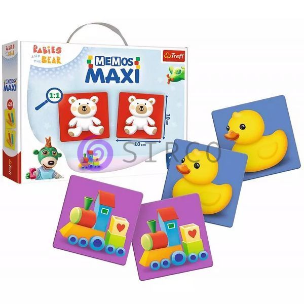 Детская настольная развивающая игра Мемос Trefl " MAXI Медведики" (02332) (SB) 03k19p022 фото