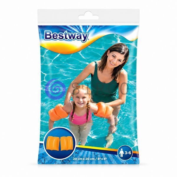 Детские нарукавники Bestway 32005 20x20 см надувные для обучения плаванию 3-6 лет,Оранжевый (AT 02k10p502v2 фото