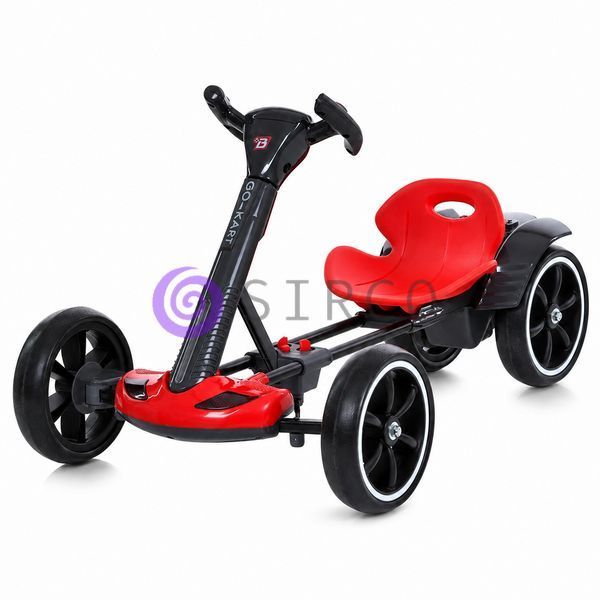 Дитячий електрокар Go-Kart на акумуляторі 6V зі складною конструкцією для дітей 3-6 років, червоний (509/2098) 13k06p005v1 фото