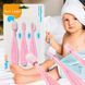 Комплект зубных силиконовых щеток 3шт Babyono Розовый (550/01) (SB) 03k17p251v2 фото 1