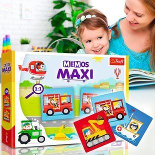 Детская настольная развивающая игра Мемос Trefl " MAXI Транспорт" (02267) (SB) 03k19p023 фото