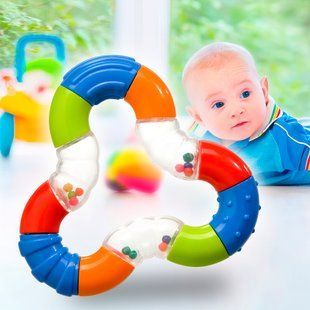 Детская развивающая игрушка погремушка BabyOno "Магический треугольник" (655) (SB) 03k17p360 фото